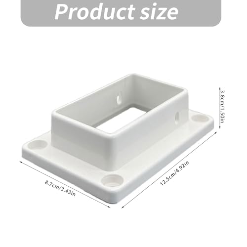 Conector de barra transversal resistente a la intemperie para vallas de jardín de metal 4