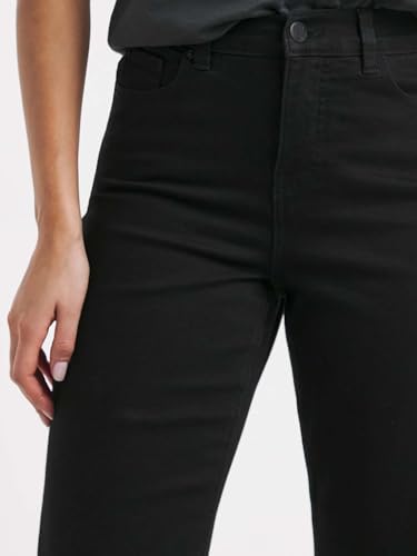 Image of KOTTY Women's High Waist Wide Leg Button Coin Pocket Straight Fit Jeans Stylish Regular to Plus Size Fit Denim Jeans for Women