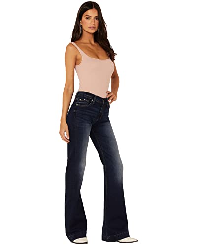 7 For All Mankind Women's Flare Wide Leg Jean, Santiago ...