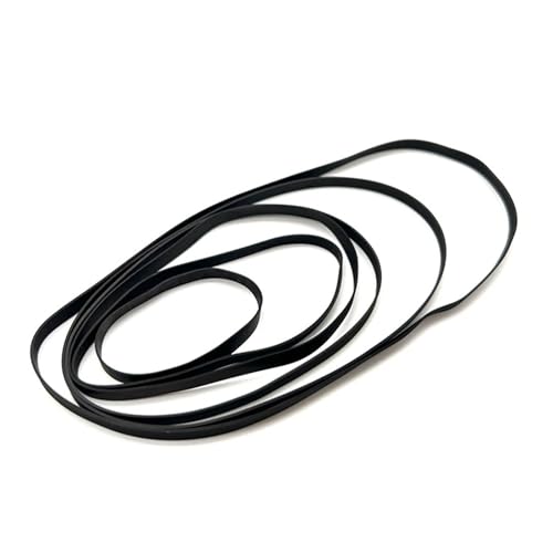Courroie d'entraînement caoutchouc plat 5mm x 0.6mm pliée 75mm pour platine - 5