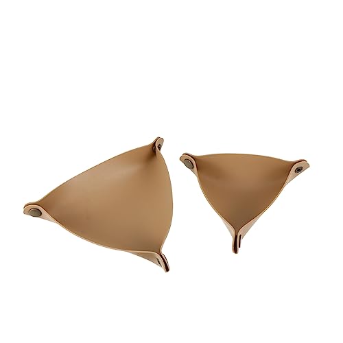 SAFIGLE 2piezas Bandeja Organizadora De Almacenamiento De Cuero Sintético Unidades Cesta Multifuncional Para Joyas Relojes Maquillaje Hebilla