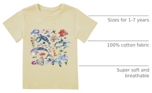 Image of T Shirts for Boys Toddler Girls Dino Types of Dinosaurs Kids Retro Tshirt Kids Summer Tee Tops 2-7 Years