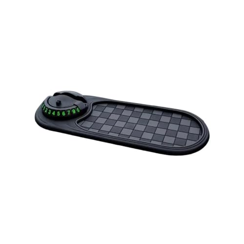 Tapis antidérapant voiture avec rangement gadgets et support téléphone rotatif