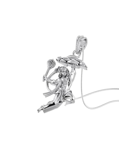 Pendentif Dieu Hanuman en argent 925 Mtrolls collier amulette taille S 6g