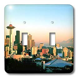Interrupteur Seattle décoratif double bascule 3dRose lsp_96593_2 pour salon et bureau