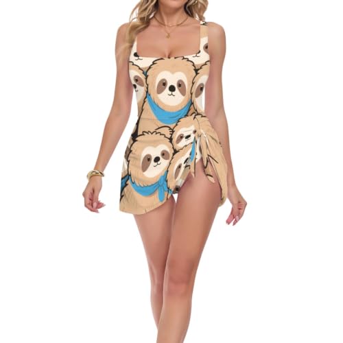 Maillot de bain gainant pour femme beige : masquez le ventre avec humour