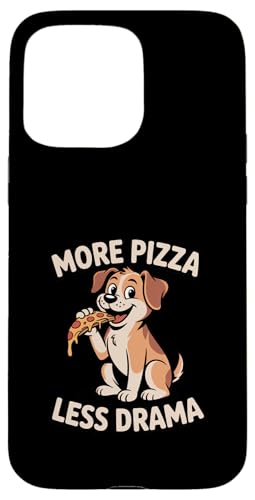 Cute Dog More Pizza Less �h���} ��������s�U �X�}�z�P�[�X iPhone 15 Pro Max �p
