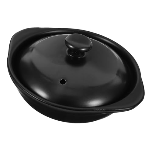 PRETYZOOM Coperchio Per Pentola in Ceramica Casseruola Teglia Da Forno Casseruole Per Stufati Pentola Per Cucinare - Antiaderente Adatto Per Casa E Ristorante