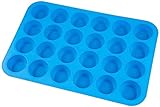 SAMZAREULO Silicone Muffin Pan Mini 24 Cups Cupcake Pan