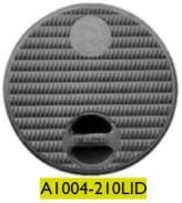 A1004-210LID-C Lid and Seal, Composite [Black] A1004-210 Series