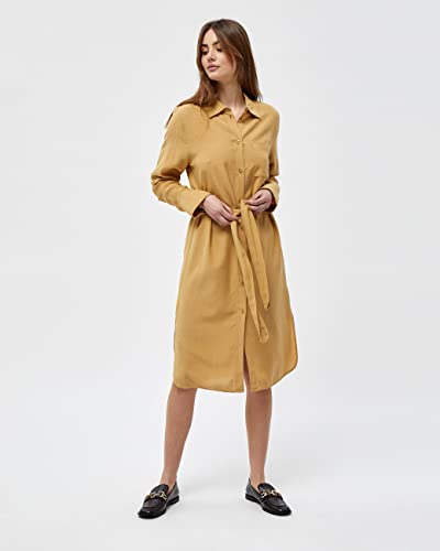 Minus Jessie shirt dress, Chemisier, Donna, Beige