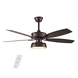 【Mando a distancia con 3 velocidades】El ventilador de techo ofrece 3 velocidades de ventilador (alta/media/baja).