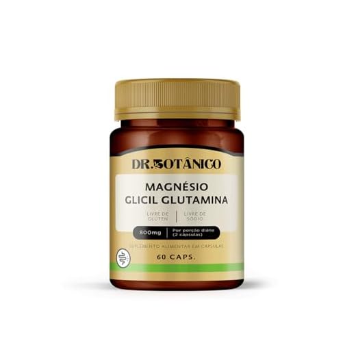 MAGNÉSIO GLICIL GLUTAMINA 800MG 60 CAPS - DR. BOTÂNICO