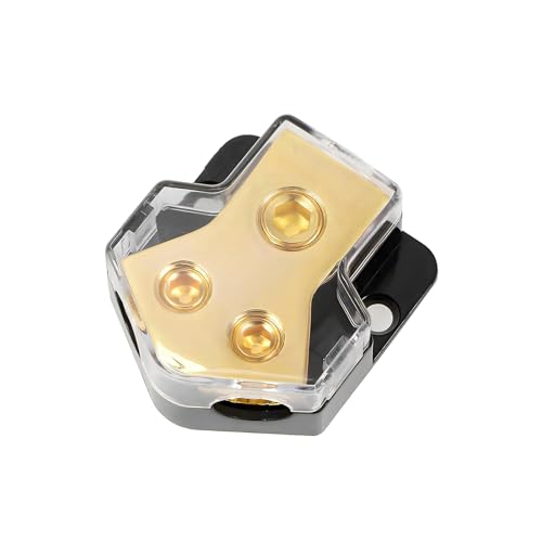 Ypoyney 12V Power Distribution Block, 2 Way Car Audio Amp