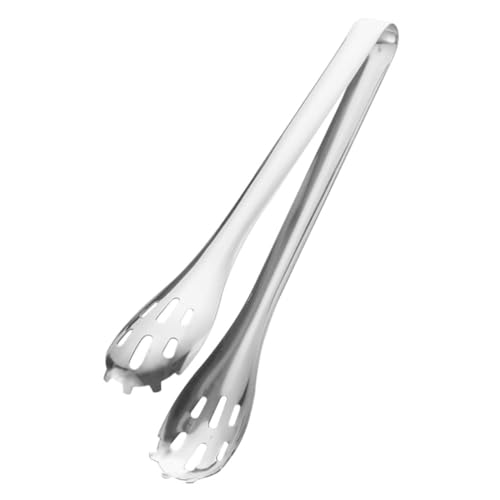 POPETPOP Pinzas de Cocina Inoxidable Pinzas para Asar y Servir Compacto y Antideslizante para Buffet y Barbacoa Pequeñas y Prácticas