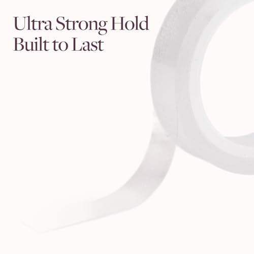 Image of GOO GOO Single Sided Tape Roll for Hair Extensions, 0.3inch x 3 Yards, Strong Adhesive for Secure Tape-in Extensions, Easy to Apply & Remove