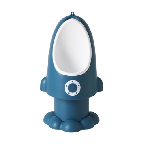 Jompog おまる 便器トイレトレーニング 小便器 自立式 取り外し可能 取り付け簡単 小さな男の子用 (ダークブルー)