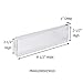 Plastic Products Mfg – 8.5 x 2.5 Glass Partition Acrylic Name Plate Holder for 1