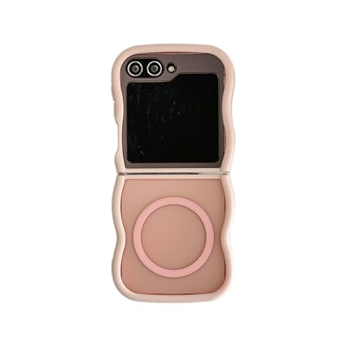 Coque Samsung Z Flip 7 rose magnétique fine en TPU souple antichoc