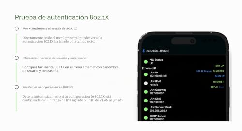 Netool IO netool.io Lite Comprobador de Red Inteligente Eficiente para Mapeo de Puertos Ethernet 7