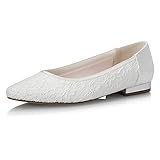 rainbow schuhe outlet  Rainbow Club Brautschuhe Ashlee - Damen, Ballerina, Ivory/Creme, Satin, Spitze überzogen, Tanzschuhe, Hochzeitsschuhe, Blockabsatz Gr. 39 (UK 6)