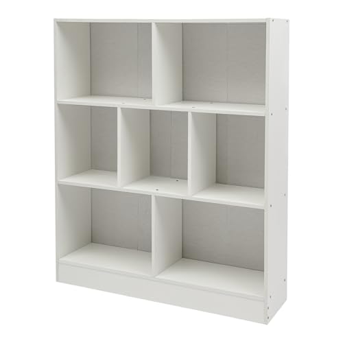 Ampio spazio di archiviazione: i 7 scomparti di diverse dimensioni offrono ampio spazio per i tuoi libri, giocattoli per bambini e oggetti da collezione, la piattaforma superiore può contenere anche vasi, piccole piante in vaso, ecc. Per mantenere in ordine la tua stanza. È inoltre possibile acquistare diversi ripiani per creare spazio di archiviazione aggiuntivo.