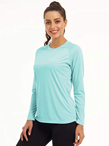 Image of MAGCOMSEN Women's UPF 50+ Sun Protection Shirts Long Sleeve Performance T Shirts for Running, Workout, Fishing, Hiking
