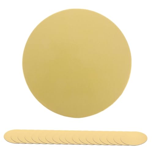 OKUMEYR ゴールドカードケーキボードドラム 30個 ラウンドケーキベースボード 直径16cm 厚さ3mm 装飾ケーキディスプレイベース お手入れ簡単 再利用