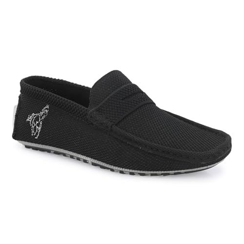 Image of Knit Loafers for Men Casual Fashion and Formal Slip-On Comfortable and Flexible Lightweight Slip Resistant Breathable Machine Washable Trendy Driving Loafers shoes for Men's Designed for all Seasons