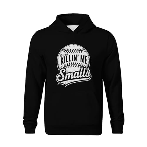 Kids You're Killin Me Smalls Funny Baseball Enthusiast Boys Girls Lightweight Kangaroo Pocket Fleece Hoodies2