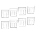 YOKIVE 20 Pcs Plastic Graduated Beaker, Laboratory Use | Liquid Measuring Cup, Great for Lab, Kitchen (Clear White, 20ML)