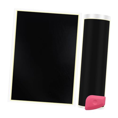 Engraving Marking Paper Engraver Easy to Use Accs Color Paper Focusing Paper for Crystal Jade Ceramics Resin Acrylic, Black