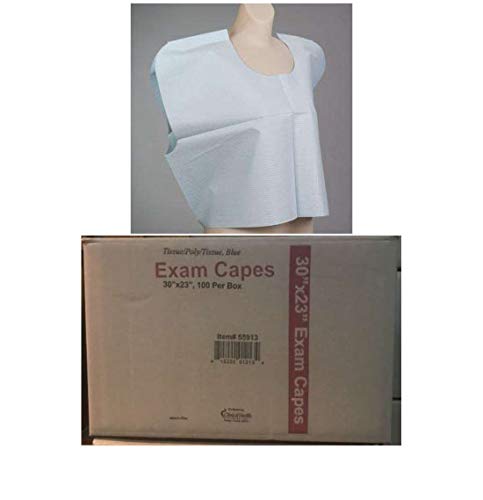 Clinical Health Services, Inc. Capas desechables para pacientes, 3 capas TPT, azul, rayos X, 30 "x 23"  Cantidad de 100