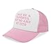 Funny Hat for WoWomen I May Be A Handful But So are My Tits Adjustable Cotton Baseball Cap Funny Trucker Hats Light Pink Trucker Hat Women Gag Gifts