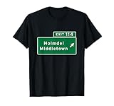 Middletown Holmdel NJ New Jersey Garden State Parkway Sign T-Shirt