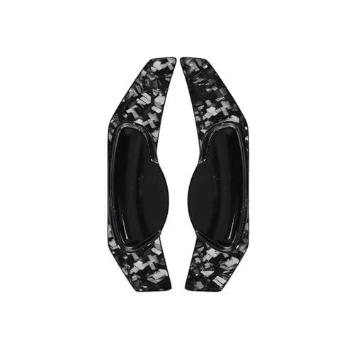 �Ԃ̃p�h���V�t�^�[ Compatible With For Smart Fortwo W451 2007-2018 For Forfour W453 2015-2018 �Ԃ̃X�e�A�����O�z�C�[���V�t�g�p�h���G�N�X�e���V�����V�t�^�[�B(Black)