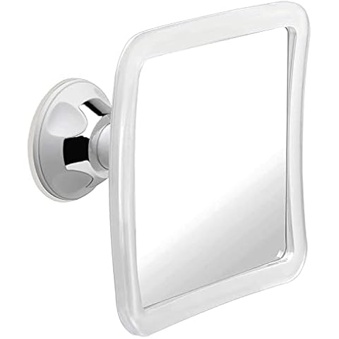 MIRRORVANA Fogless Shower Mirror for Shaving with Upgraded Suction, Anti Fog Shatterproof Surface and 360° Swivel - 6.3" x 6.3" Cover