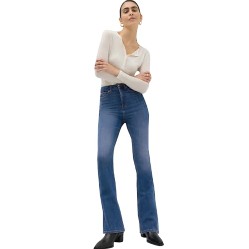 Image of Marks & Spencer Sculpt Bootcut High Rise Denim Jeans
