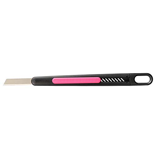 Image of Slim Pen Knife Box Cutters Retractable Safety Box Cutter - Auto Retractable, Precision - Perfect for Trimming, Crafts, Opening Letters, Packages and PCB Board Work (Non-Adjustable Pink)