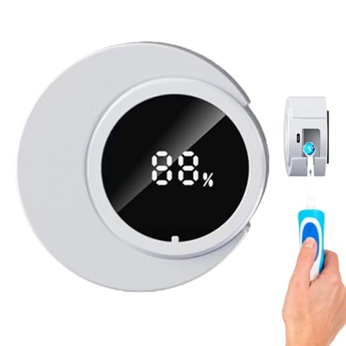 Portacepillos Sanitizante - Porta Cepillos con Luz UV para Pared,Accesorio de Baño con Luz UV para Hombre, Mujer, Niños y Adultos