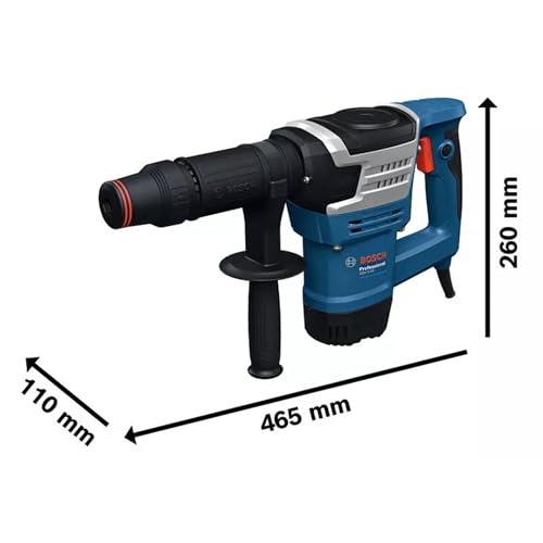 Image of BOSCH GSH 5 HX Professional Demolition Hammer | 2,900 BPM, 1,100 W | 7.8 J Impact Energy | Low Vibration & Durable Build | Ergonomic Soft-Grip Handle | Heavy-Duty Chiseling | 1-Year Warranty