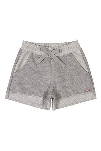 Shorts Infantil Em Moletinho, Quimby, Meninas, Mescla Cinza Medio, 14