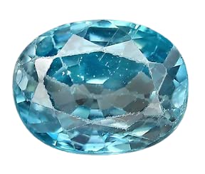 anuj sales Blue Zircon Stone Original Certified 6.25 Ratti Blue Zircon Loos Gemstone for Ring Bracelet Pendant Size for Women's & Men's-picture-27