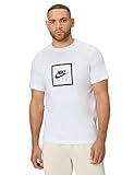 Nike Men's Sportswear T-Shirt Futura Air Square, White, Large