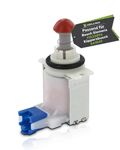 DEKAROX Magnetventil bei Fehler E19 für Bosch Siemens Neff Constructa Balay 11033896 631199 00631199 für Wassertasche in Spülmaschine Geschirrspüler
