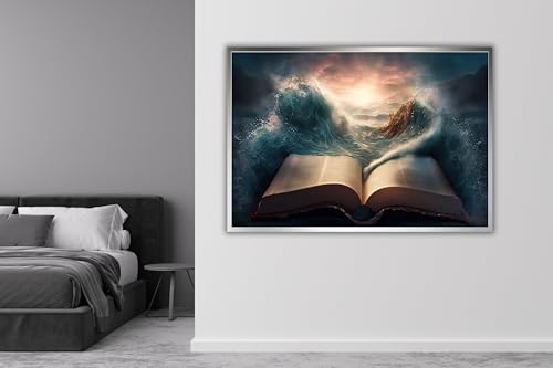 Fresque religieuse et affiche chretienne 70x100cm, le cadeau ideal de mariage chretien - 4