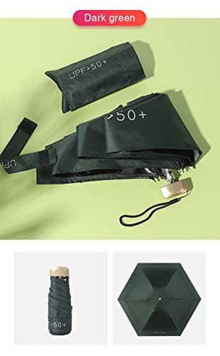 Image of House of Quirk Mini Pocket Compact Sun&Rain Umbrella Lightweight Portable Small Folding Umbrella Travel
