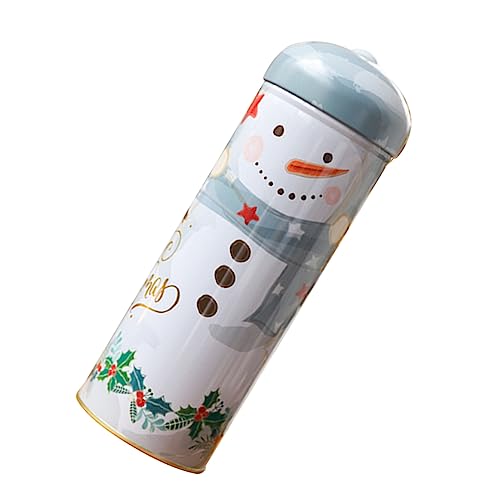 PLAFOPE ブリキ ボックス クリスマス クリスマス ママ 用 缶 クッキー 形 パーティー イブ カラフル かわいい キャンディー 瓶 蓋付き キャン