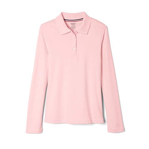Image of French Toast Girls' Ruffle Collar Polo Shirt with Long Sleeves