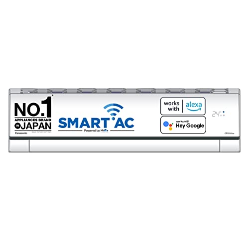 Image of Panasonic 7 in 1 Convertible 1.5 Ton 4 Star Inverter Split Smart AC with Amazon Alexa and Google Assistant Support (2023 Model, Copper Condenser, CS /CU-AU18ZKY4F)